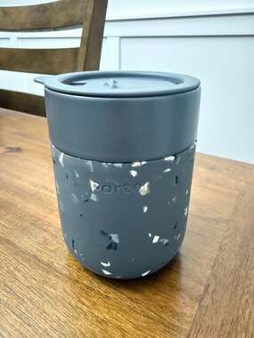 W&P Porter Ceramic Travel Mug - Terrazzo Charcoal